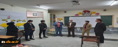 بازدید از کلاس های درس و کارورزی دانشجو معلمان 