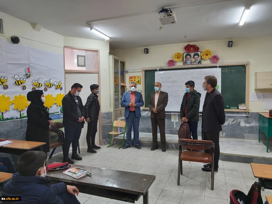 بازدید از کلاس های درس و کارورزی دانشجو معلمان  3