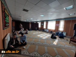 مراسم زیارت عاشورا با حضور دانشجویان خواهر و همکاران دانشگاه 3