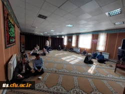 مراسم زیارت عاشورا با حضور دانشجویان خواهر و همکاران دانشگاه 6