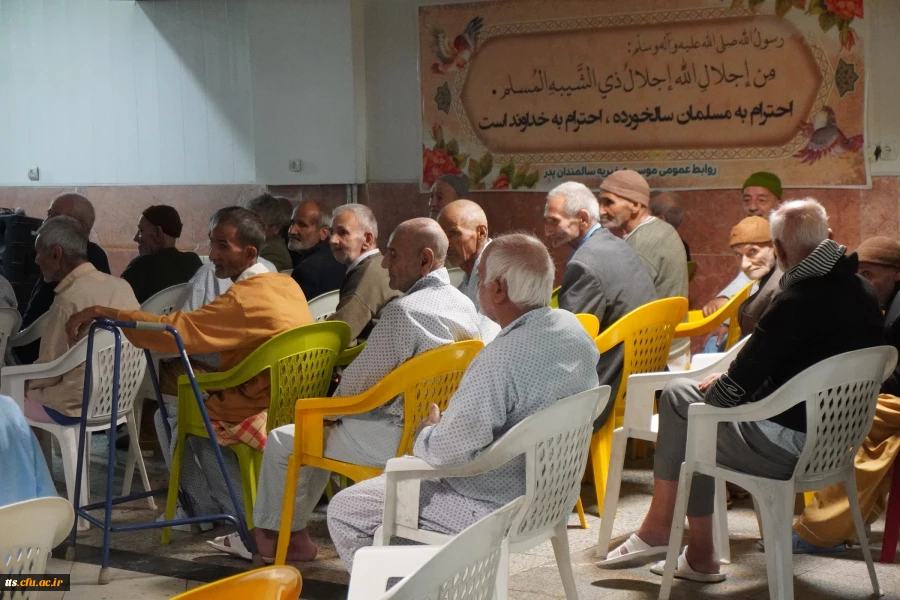 حضور گروه هنری دانشجو معلمان دانشگاه فرهنگیان سبزوار در سرای سالمندان پدر (موسسه خیریه حاج عباس صالح آبادی)  2