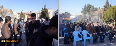 در صبحگاه روز دو شنبه یکم اسفندماه 1401 انجام شد: 

آیین بدرقه دانشجو معلمان دانشگاه فرهنگیان، مرکز علامه طباطبایی سبزوار به سرزمین عشق، ایثار و شهادت، راهیان نور 