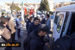 آیین بدرقه دانشجو معلمان دانشگاه فرهنگیان، مرکز علامه طباطبایی سبزوار به سرزمین عشق، ایثار و شهادت، راهیان نور  10