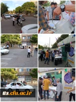 برپایی ایستگاه صلواتی به مناسبت ولادت با سعادت امام رضا (ع) به همت بسیج دانشجویی دانشگاه 2