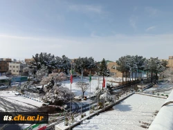 نمای پوشیده از برف دانشگاه فرهنگیان سبزوار 2