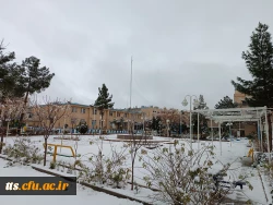نمای پوشیده از برف دانشگاه فرهنگیان سبزوار 3