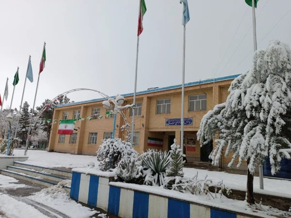 نمای پوشیده از برف دانشگاه فرهنگیان سبزوار 4