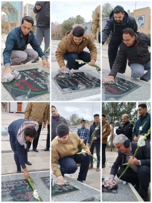 غبار روبی گلزار شهدای شهرستان سبزوار  3