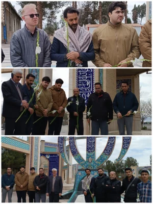 غبار روبی گلزار شهدای شهرستان سبزوار  5