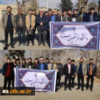 حضور دانشجومعلمان، استادان و کارکنان دانشگاه فرهنگیان سبزوار در نماز عبادی سیاسی جمعه این شهرستان  2