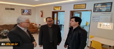حضور و بازدید ریاست دانشگاه فرهنگیان سبزوار به همراه معاون مدیر کل و مدیر آموزش و پرورش این شهرستان از مجموعه درمانگاهی فرهنگیان  
