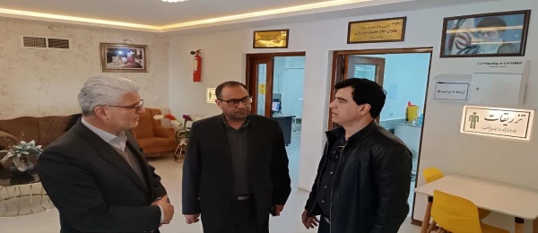 حضور و بازدید ریاست دانشگاه فرهنگیان سبزوار به همراه معاون مدیر کل و مدیر آموزش و پرورش این شهرستان از مجموعه درمانگاهی فرهنگیان  
 2