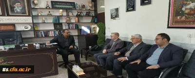 حضور ناصری، ریاست دانشگاه فرهنگیان سبزوار با هیات همراه در دفتر معاون مدیر کل و مدیر آموزش و پرورش سبزوار و عرض تبریک به جهت انتصاب ایشان.
