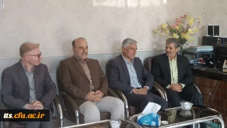 حضور ریاست دانشگاه و هیات همراه در دبیرستان شاهد شهید محمدیانی سبزوار 